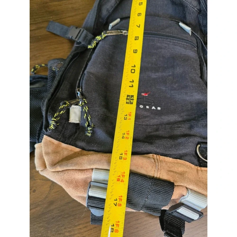 In Gear Men's Black Multi Compartment Canvas Backpack Preowned